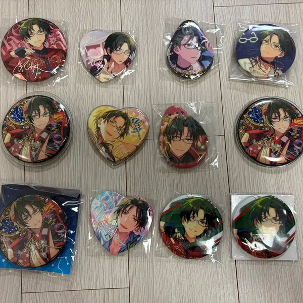 [BUNJANG] Ensemble Stars! Nakamae Chu-Star Kaito Badge Bundle Set / 앙스타 중스타 케이토 뱃지 캔뱃지 일괄