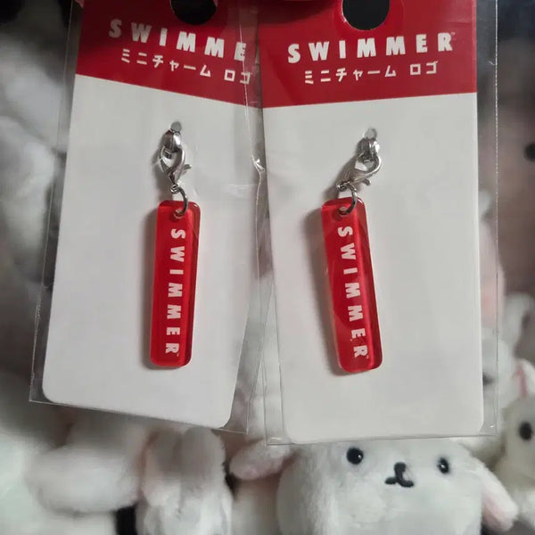[BUNJANG] Swimmer Acrylic Logo Mini Keyring Charm / 스위머 swimmer 아크릴 로고 미니 키링 챰 일본 빈티지