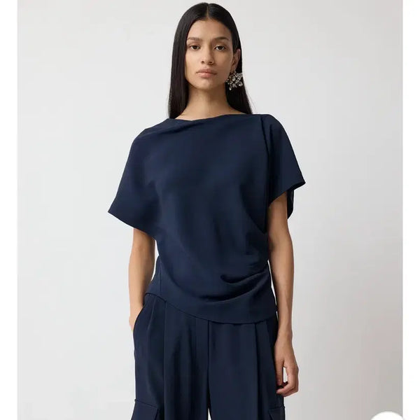[BUNJANG] R2W Verne Blouse Navy S / R2W 베른 블라우스 네이비 S 새상품