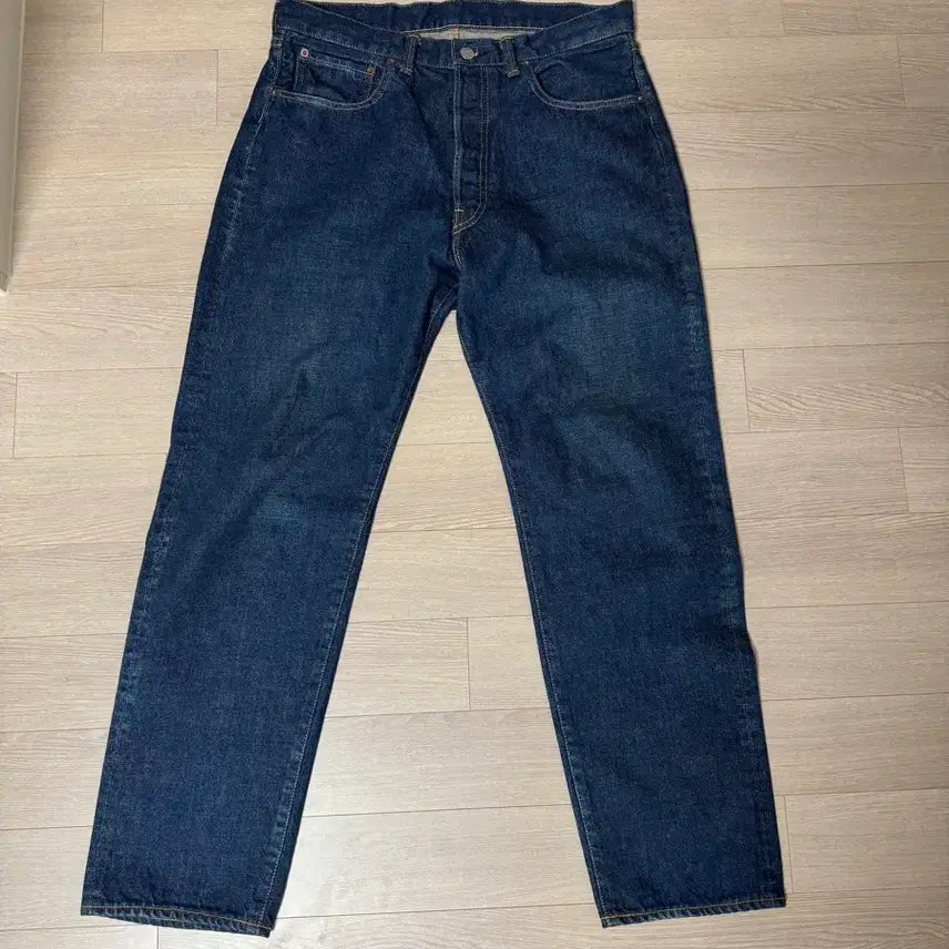 [BUNJANG] Apresse Washed Denim Pants Indigo / 아프레쎄 워시드 데님 팬츠 E 인디고