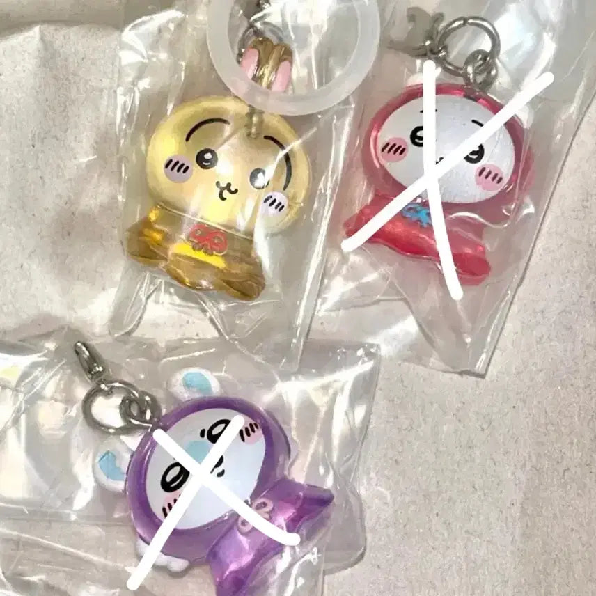 [BUNJANG] Monjakwi Mejirushi 3 Usagi Momonga Keyring / 먼작귀 메지루시 3 치이카와 우사기 모몽가 키링
