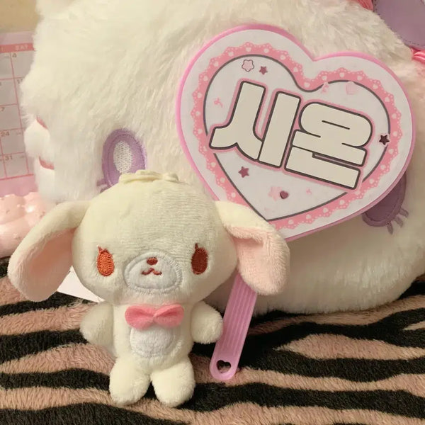 [BUNJANG] Sanrio Sugarbunnies Shirousa Carabiner Mini Mascot Keyring / 산리오 슈가바니즈 시로우사 카라비너 미니 마스코트 키링