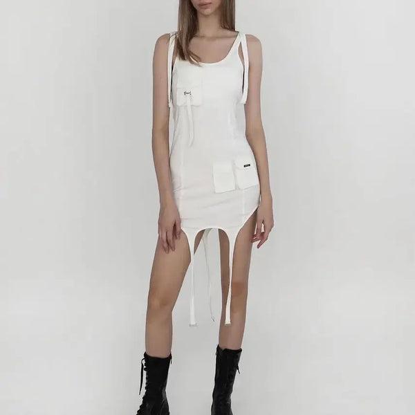 [BUNJANG] Badblood Jersey Garter Tank Dress / 새상품) 배드블러드 져지 가터 탱크 드레스
