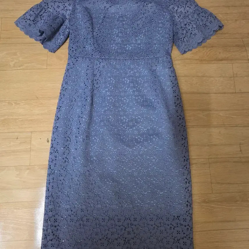 [BUNJANG] Blue Lace Dress / S.55레이스 원피스 블루( 가슴34길이97cm상태좋아요. 여