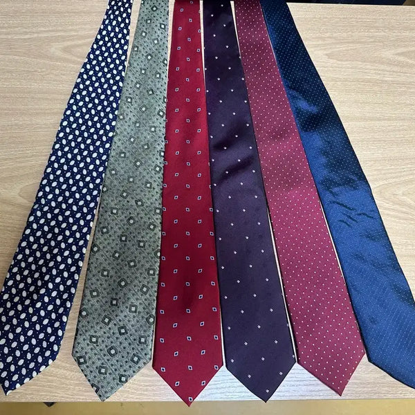 [BUNJANG] Fruy Mannergram Spoderato Vintage Silk Neckties Bundle Set / 매너그램 스포데라토 프루이 빈티지 넥타이 8종 일괄