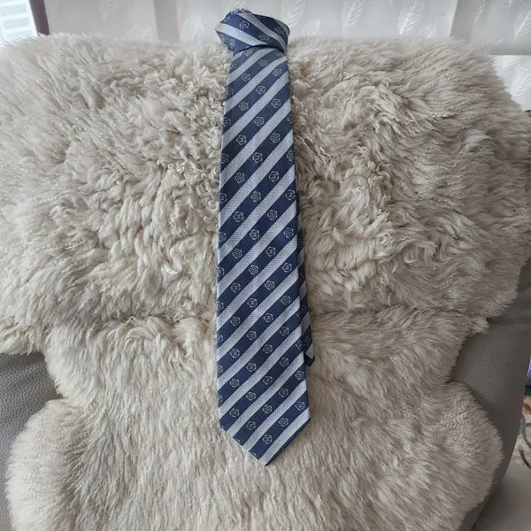 [BUNJANG] Chanel Camellia Line CC Logo Silk Necktie / 샤넬(CHANEL) 프리미엄 카멜리아라인 CC 로고 실크 넥타이