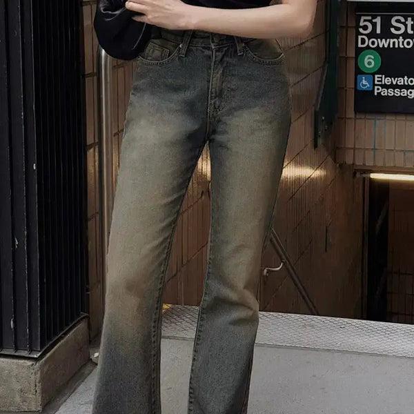 [BUNJANG] Slowand Summer Light Fit Semi Bootcut Pants / [새상품]슬로우앤드 여름바지/썸머부츠컷 라이트핏 세미부츠
