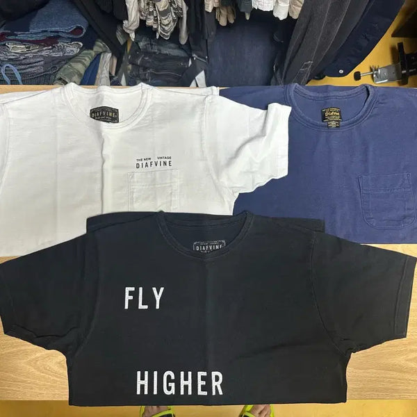 [BUNJANG] Diaf Baine Cotton T-Shirt Bundle Set / 디아프바인 티셔츠 3종 일괄