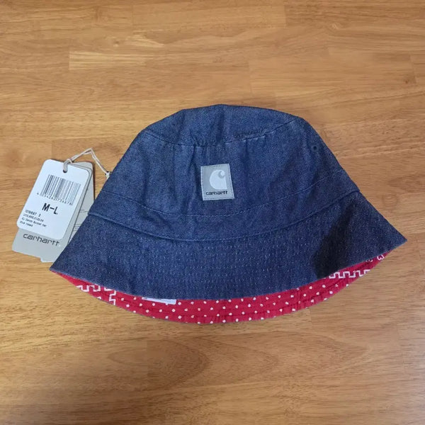 [BUNJANG] Carhartt x Slam Jam Reversible Bandana Denim Bucket Hat / 칼하트x슬램잼 버킷햇 리버시블 반다나 데님 모자
