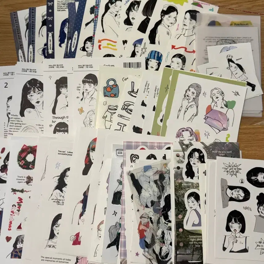 [BUNJANG] DIARIUM Character Sticker Set / 디아리움 인물스티커 처분합니다