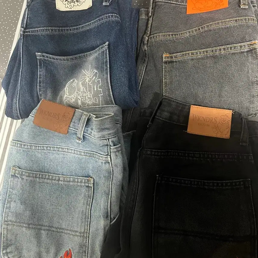 [BUNJANG] Weekenders Denim Pants Set (4 Colors) / 위캔더스 데님 팬츠 4종