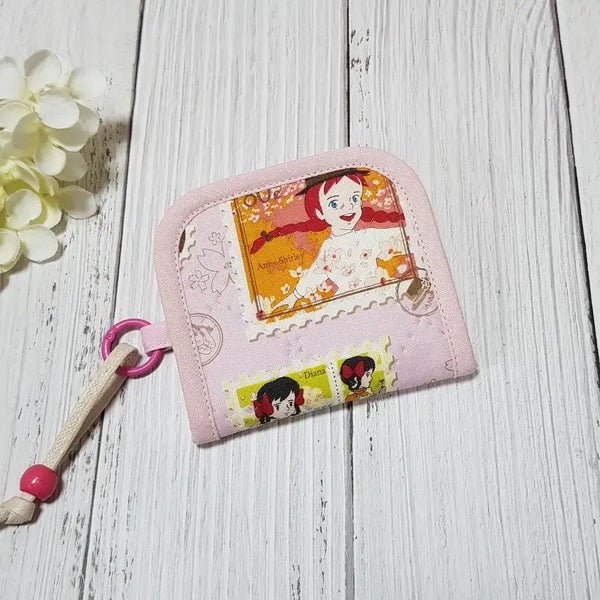 [BUNJANG] Handmade Anne of Green Gables Fabric Quilt Card Holder / {핸드메이드} 빨강머리앤 원단 퀼트 카드지갑