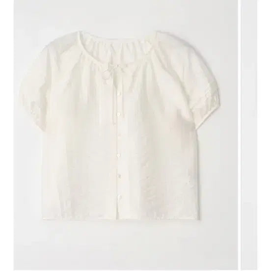 [BUNJANG] URAGO Elena Puff Half Sleeve Blouse Ivory / 유라고 elena puff half sleeve blouse 아이보리