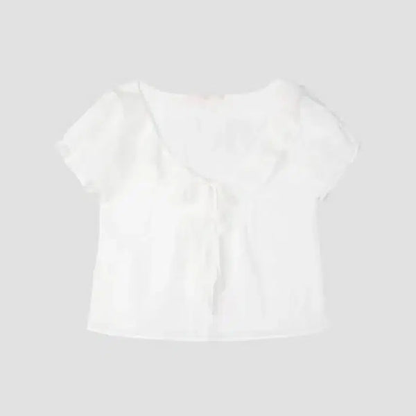 [BUNJANG] Yuseob Jane Ruffle Blouse White / (새상품)택O 유솝 제인 러플 블라우스 화이트