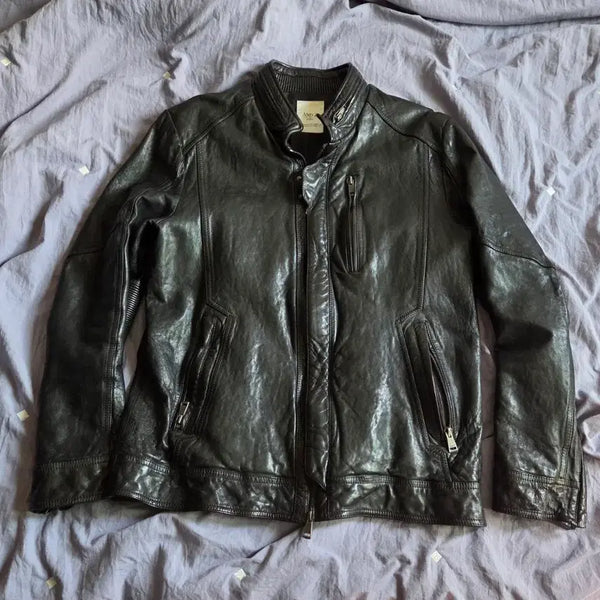 [BUNJANG] ANDZ Genuine Leather Rider Jacket / ANDZ 앤드지 양가죽 라이더 자켓 110 (실측 105)