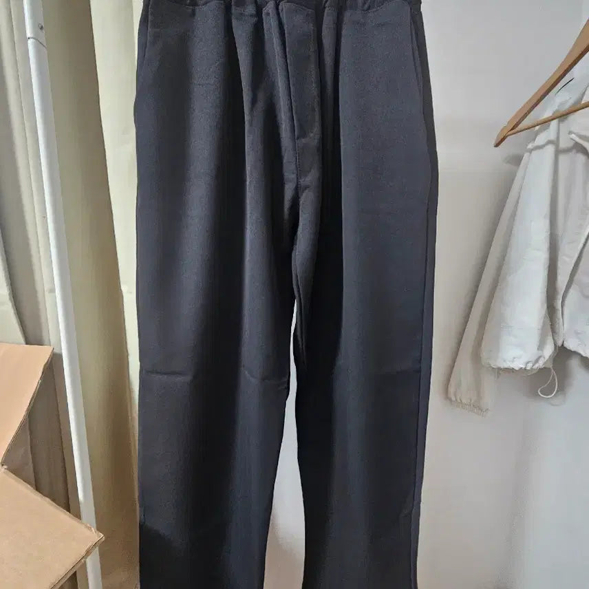 [BUNJANG] Plus Size Black Wide Leg Pants / 빅사이즈 검정색 와이드 팬츠 38사이즈