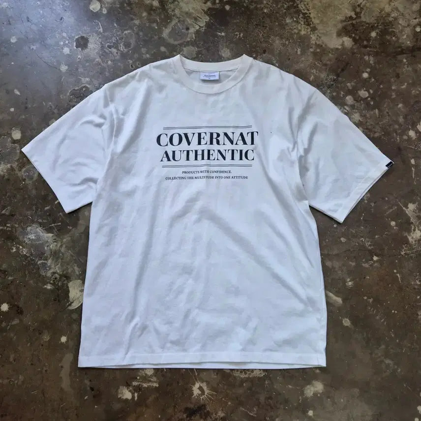 [BUNJANG] Covernat Logo Short Sleeve T-Shirt XL / XL) 커버낫 로고 반팔티 반팔 티셔츠