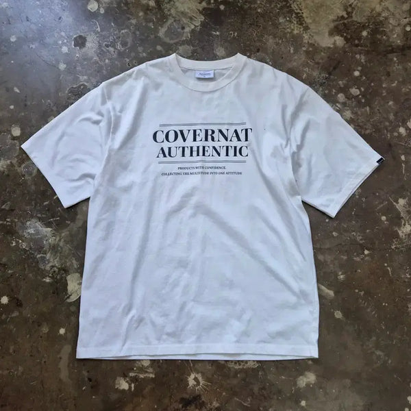 [BUNJANG] Covernat Logo Short Sleeve T-Shirt XL / XL) 커버낫 로고 반팔티 반팔 티셔츠