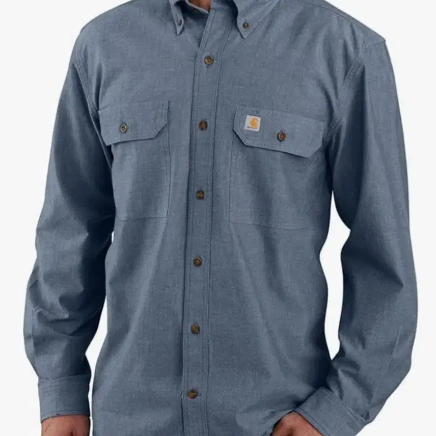 [BUNJANG] Carhartt Chambray Shirt (Denim) 2XL / 칼하트 샴브레이 셔츠(데님) 2XL