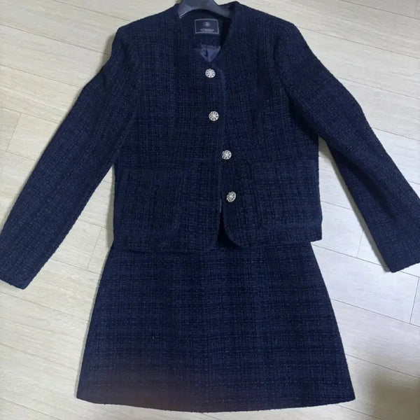 [BUNJANG] ATTRANGS Tweed Jacket Skirt Set / 아뜨랑스 트위드 자켓 스커트 세트