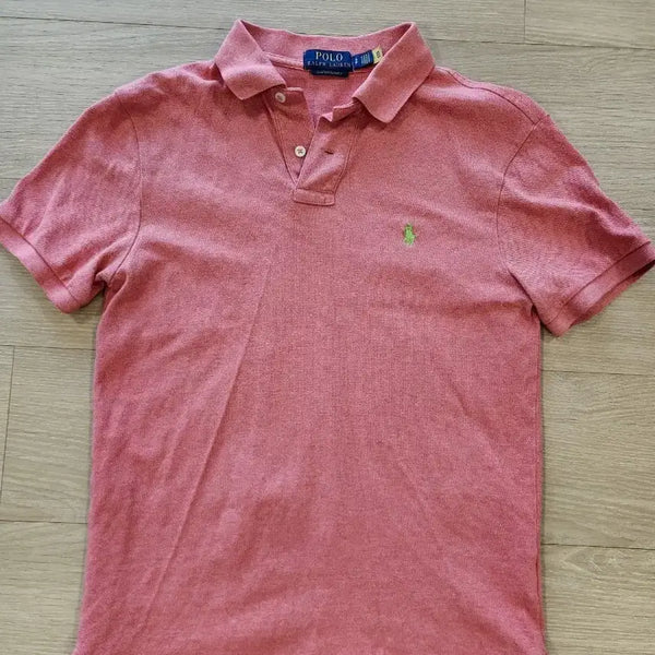 [BUNJANG] Polo Ralph Lauren Pink Short-Sleeve Polo Shirt Size S / 폴로 랄프로렌 핑크 반팔 카라티 S