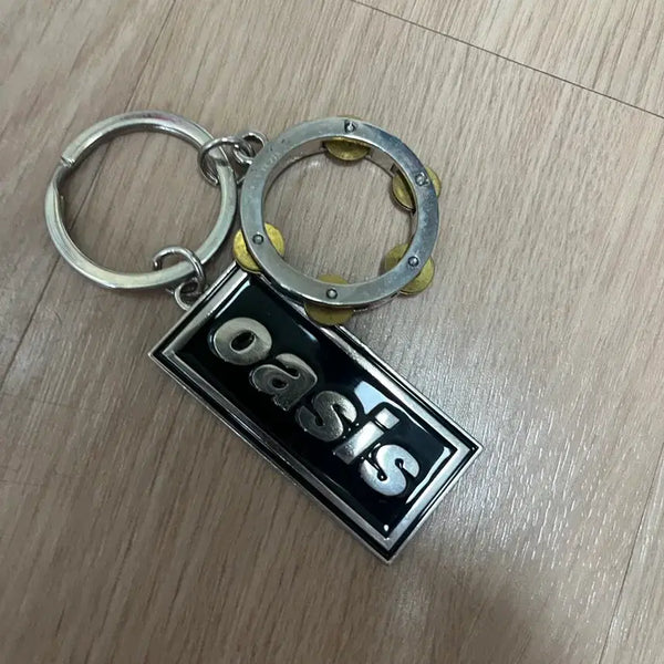 [BUNJANG] Nois x Oasis Liam Tambourine Keychain / 노이스X오아시스 리암 탬버린 키링