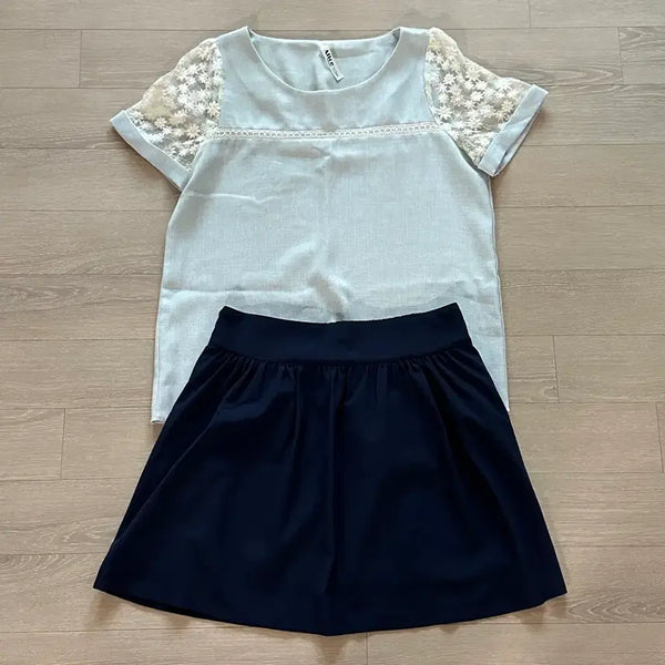 [BUNJANG] Blouse and Skirt Set / 블라우스 스커트 세트 일괄