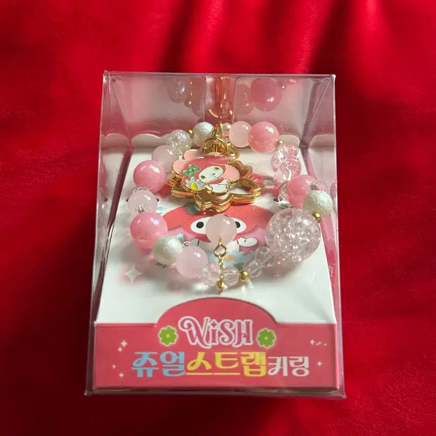[BUNJANG] Sanrio My Melody Jewel Strap Keychain / 산리오 쥬얼 스트랩 키링 마이멜로디