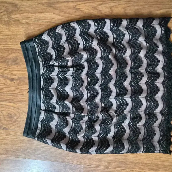 [BUNJANG] Kenneth Lady Black Lace Skirt / 케네스레이디 블랙 레이스 스커트 55