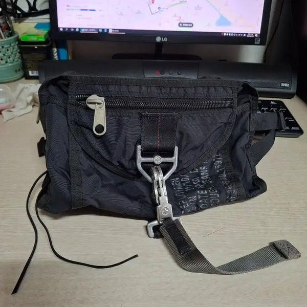 [BUNJANG] Tough Jeansmith Black Nylon Messenger Bag / 일본 터프진스미스T.U.F Jeansmith 블랙 메신저백