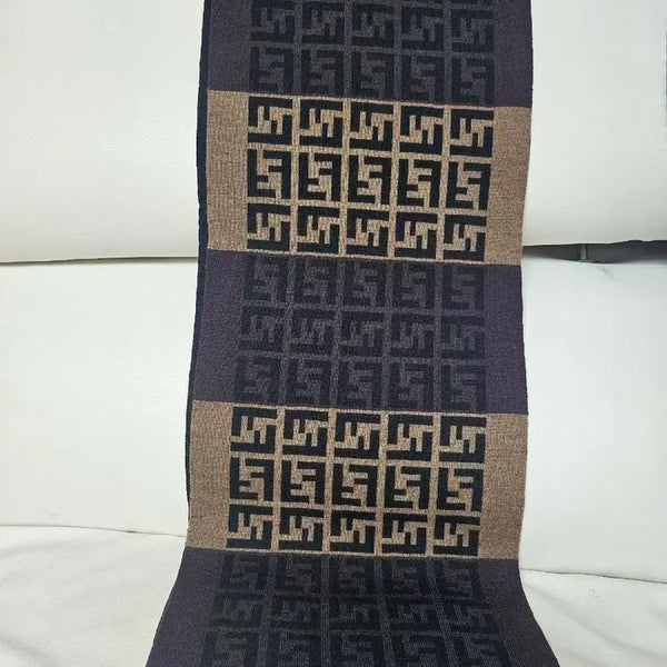 [BUNJANG] Fendi Logo Pattern Wool Scarf / 펜디 로고 패턴  울 머플러