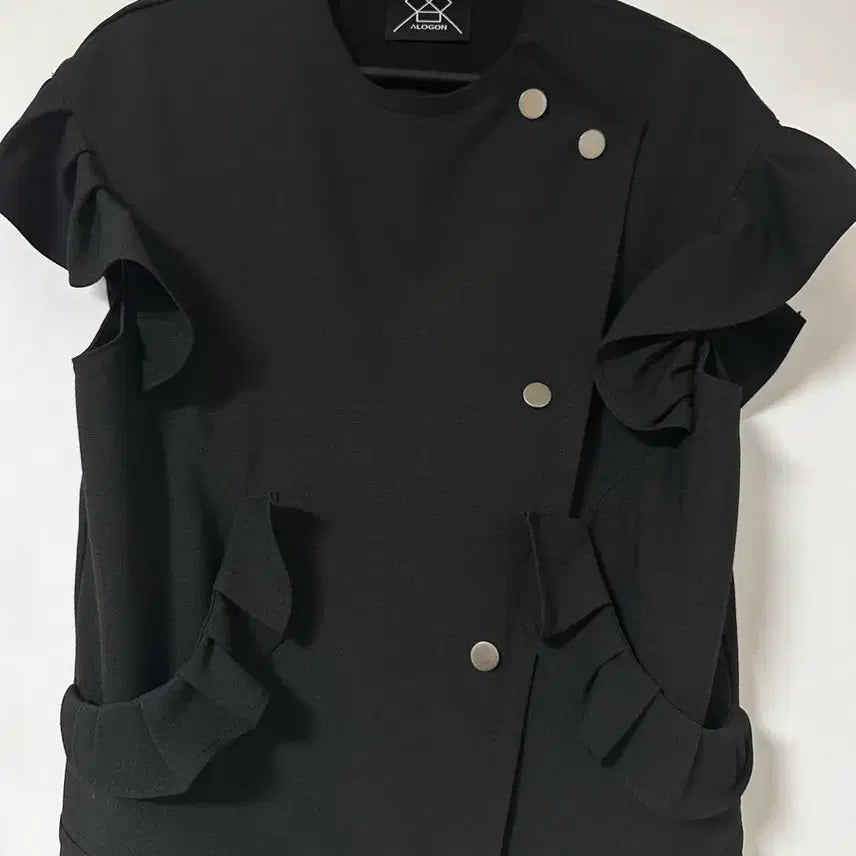 [BUNJANG] Allgon Black Vest Jacket for Women / 알로곤 블랙 베스트 여성 자켓