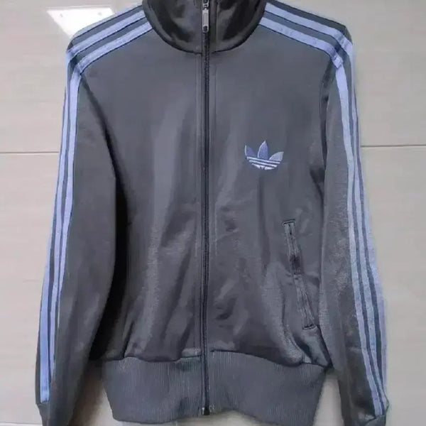 [BUNJANG] Adidas Women's Rare Silver Gray Light Purple Track Top Jersey XS / 아디다스 여자 대장급 희귀 실버 그레이 연보라 트랙탑 져지 85/XS