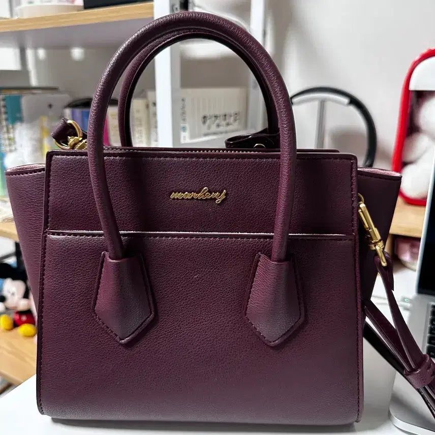 [BUNJANG] MARHEN.J Burgundy Tote Shoulder Bag / 마르헨제이 버건디 토트 숄더 여성 가방