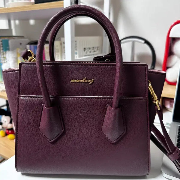 [BUNJANG] MARHEN.J Burgundy Tote Shoulder Bag / 마르헨제이 버건디 토트 숄더 여성 가방