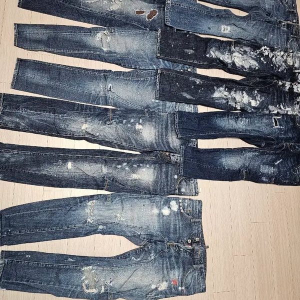 [BUNJANG] Vintage Washed Distressed Denim Jeans Bundle / 청바지 여러 벌 일괄 빈티지 워싱 데미지 디스트로이드