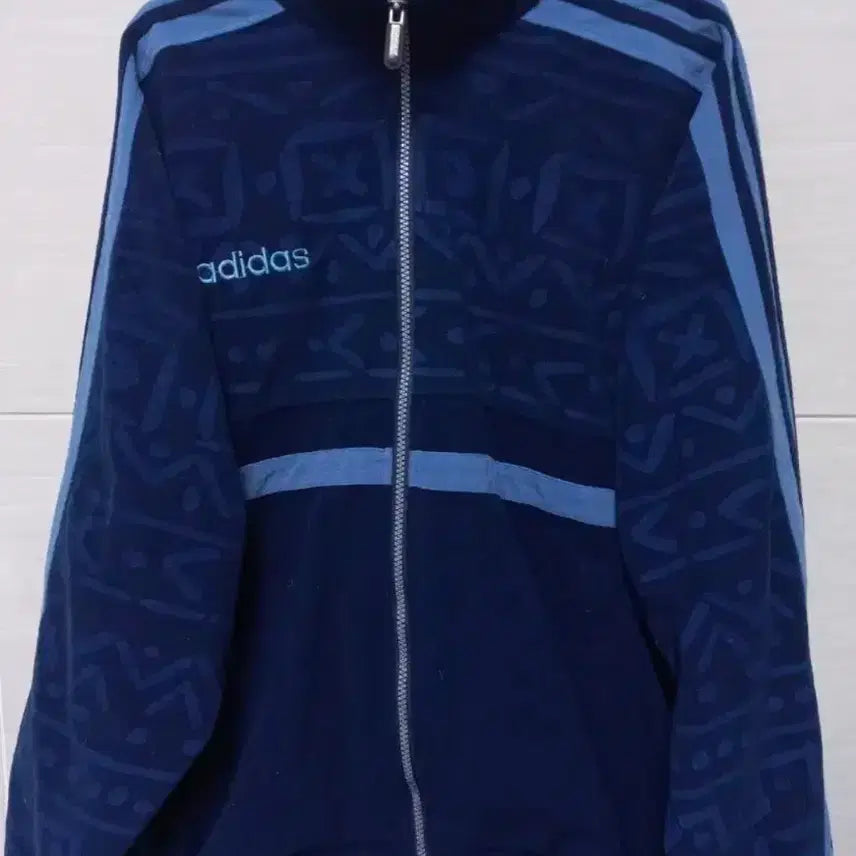 [BUNJANG] Adidas Rare Velvet Sky Blue Track Top Jersey Zip-Up XL / 아디다스 희귀 벨벳 스카이블루 트랙탑 저지 져지집업 105/XL