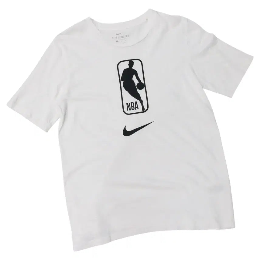 [BUNJANG] Nike NBA Big Logo White T-Shirt / 나이키 NBA 빅로고 화이트 반팔티셔츠
