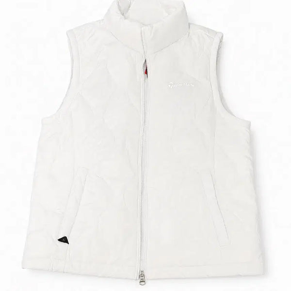 [BUNJANG] TaylorMade Quilting Lightweight Padded Vest White / 테일러메이드 퀼팅 경량 패딩 조끼 화이트