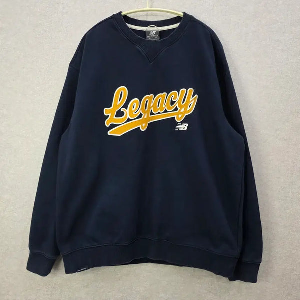 [BUNJANG] New Balance Legacy Logo Sweatshirt / 뉴발란스 레거시 로고 맨투맨 NEW BALANCE