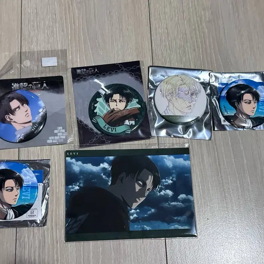 [BUNJANG] Attack on Titan Levi Can Badge Photocard / 진격의 거인 리바이 캔뱃지 포카