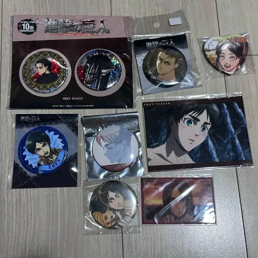 [BUNJANG] Attack on Titan Eren Can Badge Photocard / 진격의 거인 엘런 캔뱃지 포카