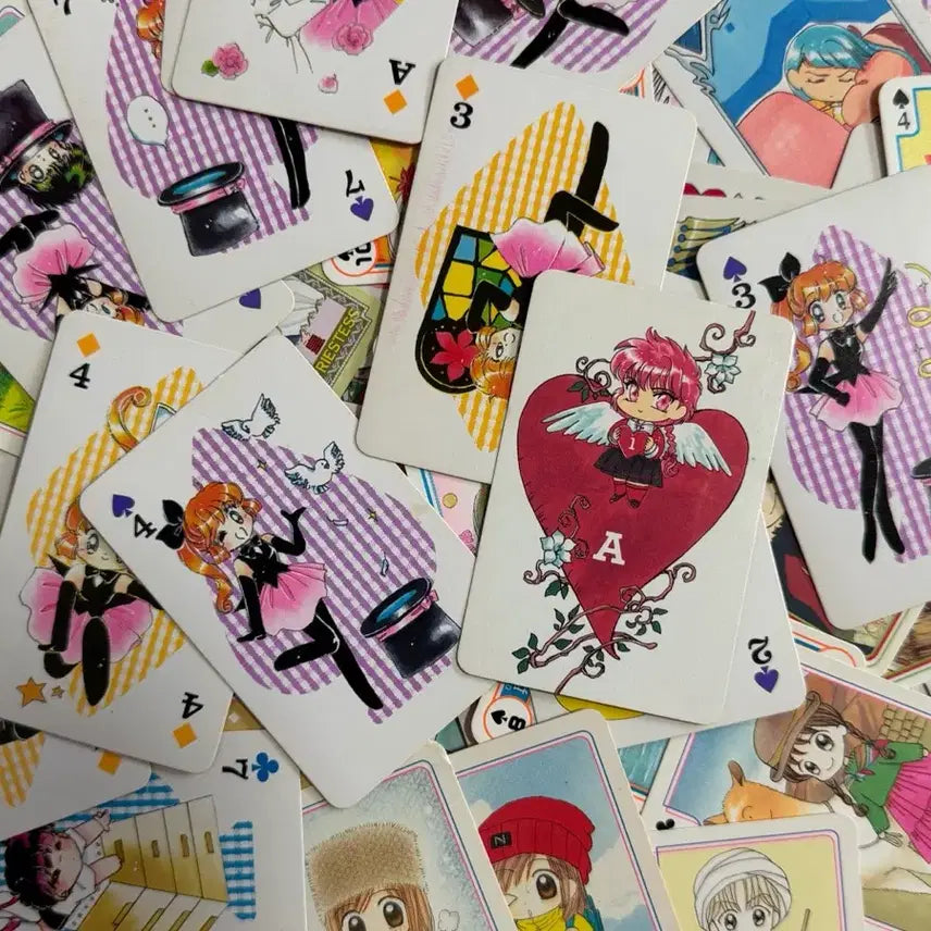 [BUNJANG] Vintage Japanese Classic Manga Character Trump Cards (Random Set of 5) / 일본 고전 만화 캐릭터 트럼프 랜덤 5장