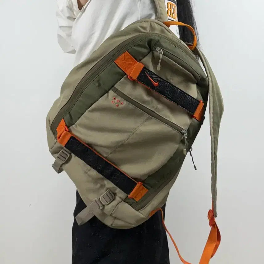 [BUNJANG] Nike SB Embark Backpack Orange Strap / 나이키 오렌지 스트랩 SB 엠바카 백팩 E0608