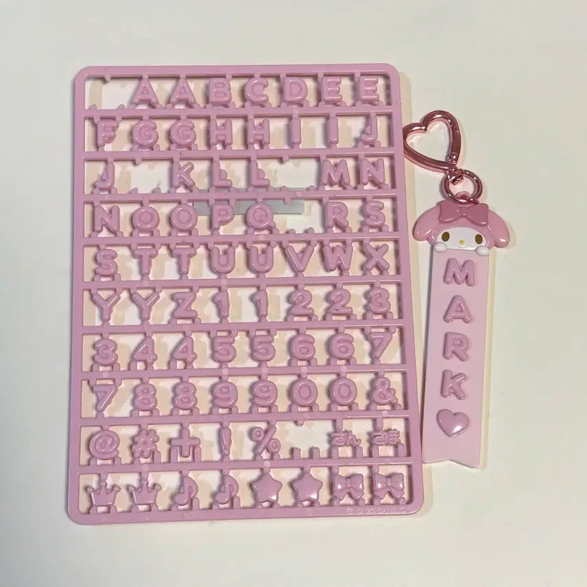 [BUNJANG] Sanrio My Melody My Pachirun Custom Nametag Keychain Set / 산리오 마이멜로디 마이파치룬 커스텀 네임텍 이름표 키링