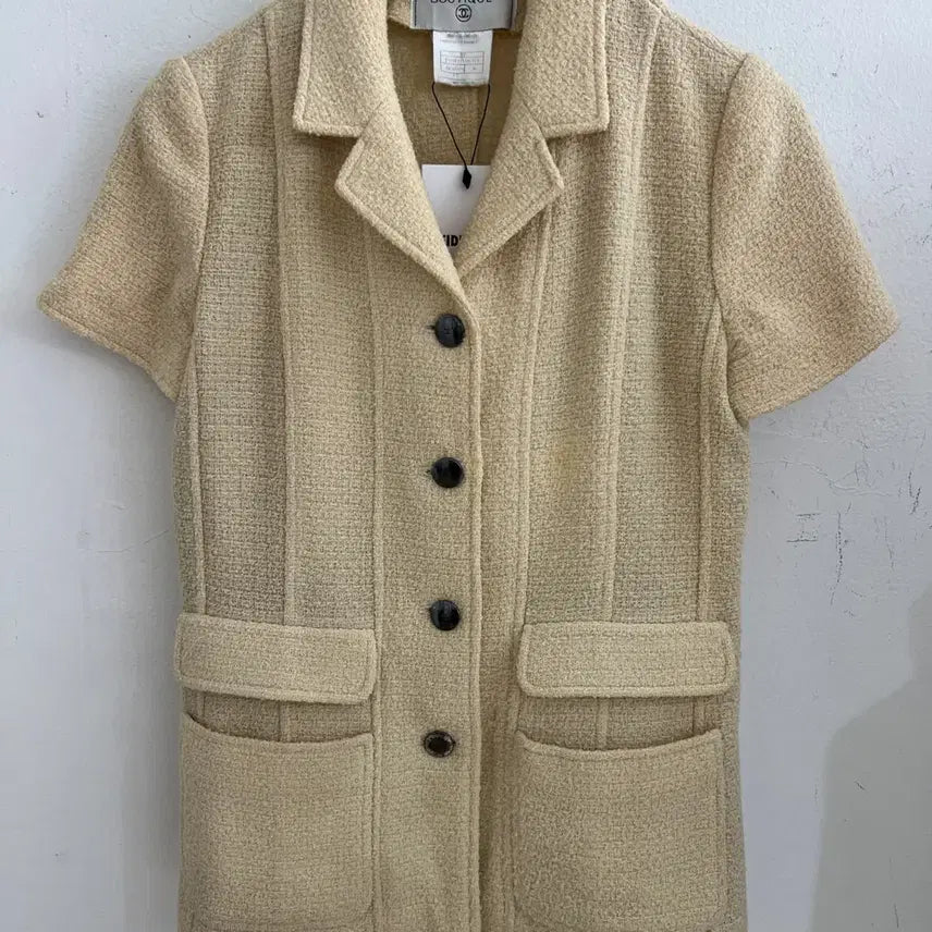 [BUNJANG] Chanel Wool Blend Jacket Beige / 샤넬 자켓