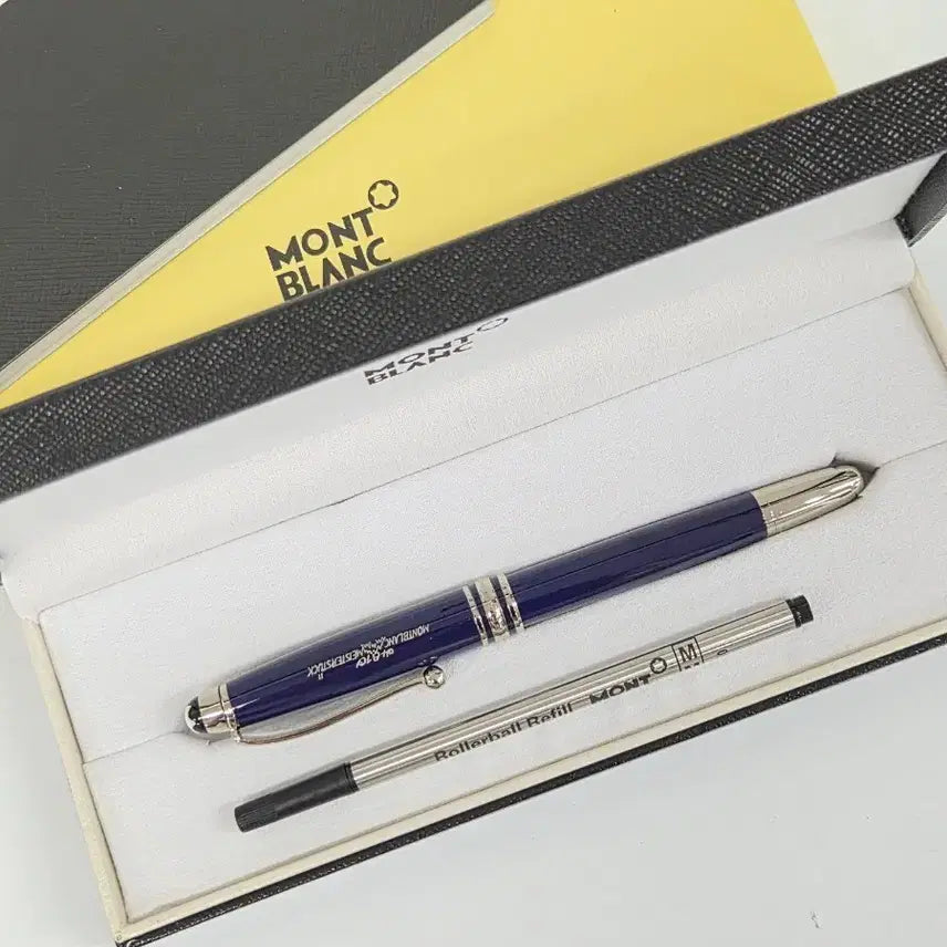 [BUNJANG] Montblanc Blue Rollerball Pen with Refill / 몽블랑펜 블루 롤러볼 (리필포함)