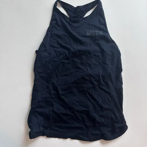 [BUNJANG] MSCHF Black Sleeveless Tank Top / MSCHF 런닝나시 블랙 (사용감x)
