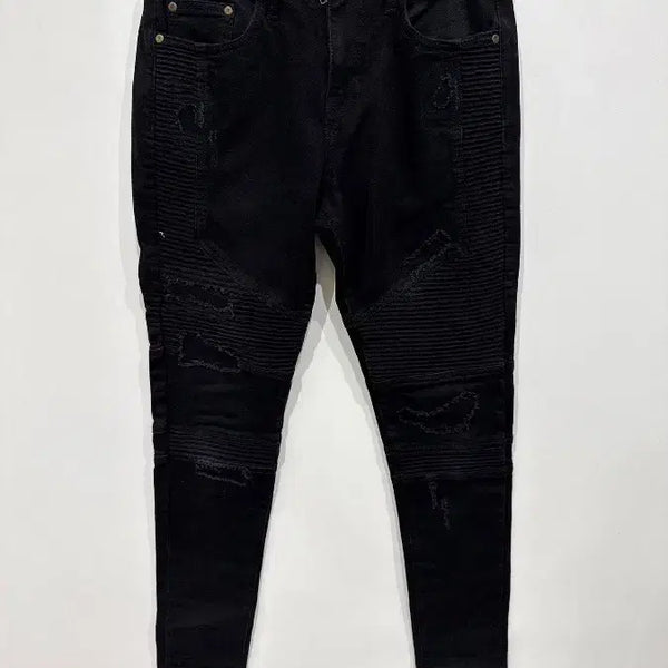 [BUNJANG] Represent Biker Denim Black Jeans / [30] 리프레젠트 바이커 데님 블랙 진
