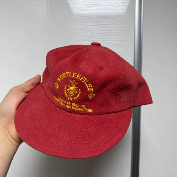 [BUNJANG] Portly Files Red Snapback Hat / 포트리파일즈 스냅백 모자 레드